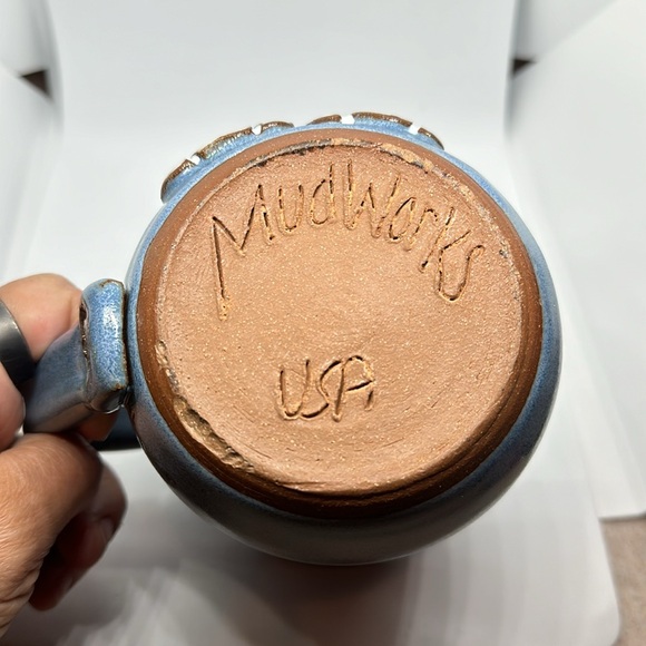 Mudworks Holiday coffee mug Cat with Santa Hat - Picture 2 of 4